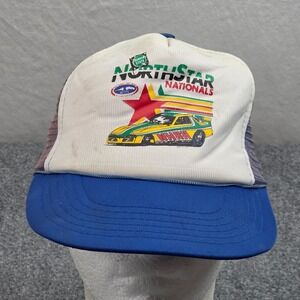 Vintage NHRA NorthStar Nationals Trucker Hat Quaker State Drag Racing 90s Cap